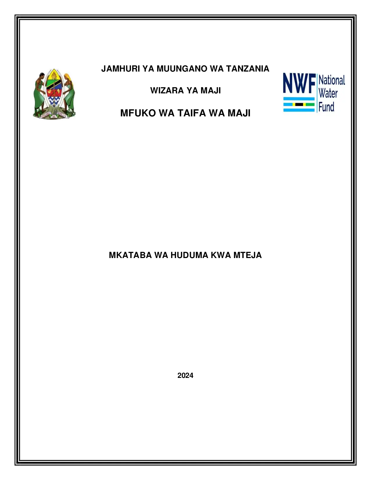 Mkataba wa Huduma kwa Mteja - 2024